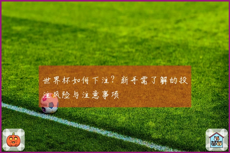 世界杯如何下注？新手需了解的投注风险与注意事项